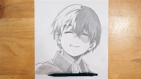 Easy Todoroki Drawing Ideas How To Draw Todoroki