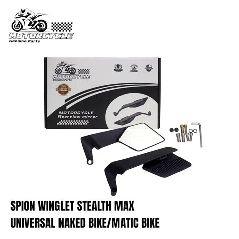 Jual Spion Winglet Stealth Max Naked Akai Racing Universal Nmax Aerox Xmax Vario Pcx Adv Dan