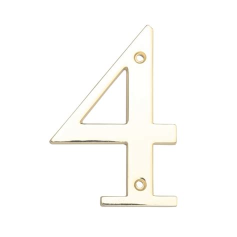 gatehouse   polished brass house number   lowescom