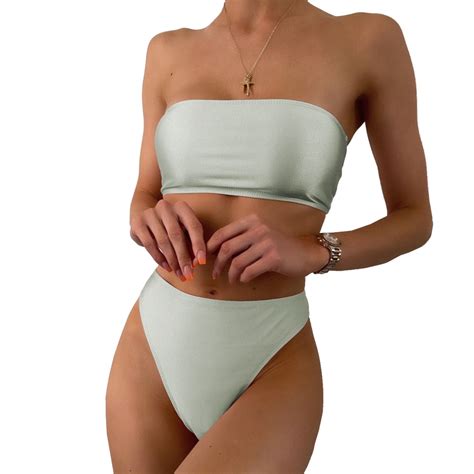 Str J K Pielowy Sexy Bikini Wysoki Stan Kolory S Oficjalne Archiwum Allegro