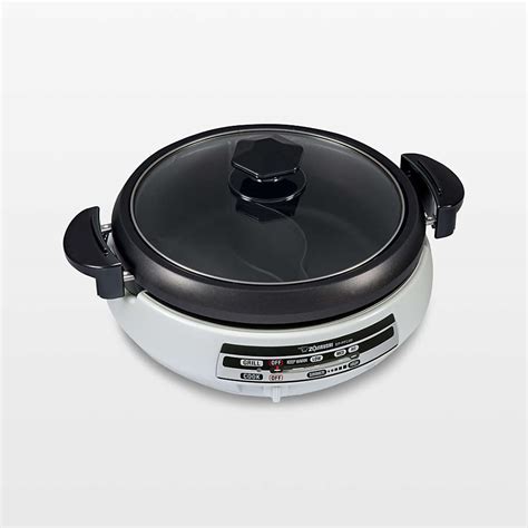 Zojirushi Gourmet D Expert Electric Skillet With Yin Yang Hot Pot Reviews Crate Barrel