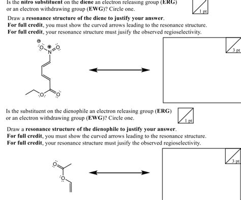 Solved Pt Is The Nitro Substituent On The Diene An Electron
