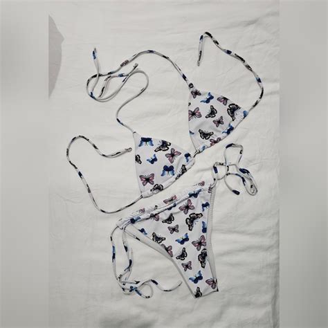Shein Swim Shein Piece String Bikini Set Poshmark