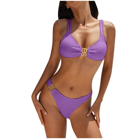 Puntoco Summer Beach Swim Bathing Suits Women S Spring Fashion Bikini Hanging Neck