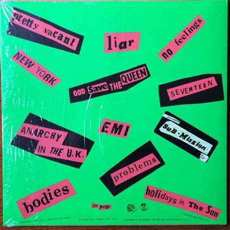 Disco De Vinil Sex Pistols Never Mind The Bullocks LP Preto Novo Lacrado Importado