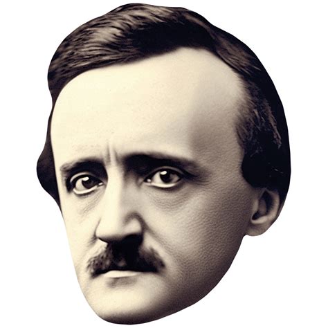 Edgar Allan Poe Bw Big Head Celebrity Cutouts