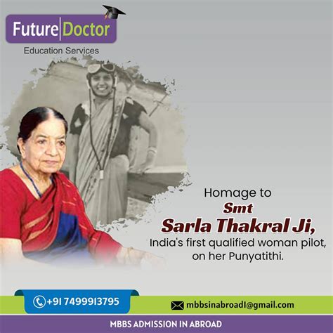 Remembering Sarla... - Future Doctor Education Services