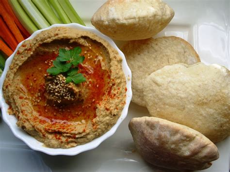 Lamardecuina Mediterráneamente Hummus Con Crudités Y Pan De Pita