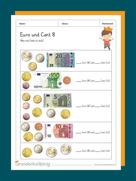 Grundschulk Nig Mathe Klasse Geld