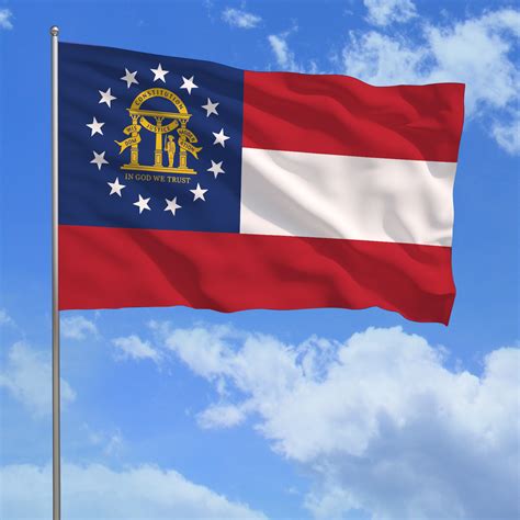 Georgia Flag Georgia State Flag