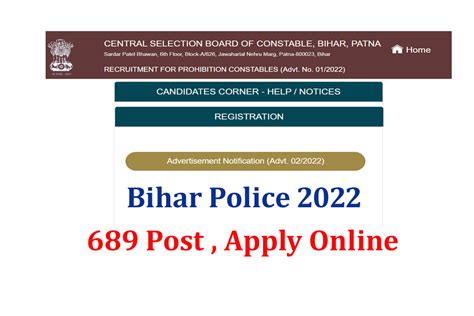 Csbc Bihar Police Constable Prohibition Excise Recruitment Online