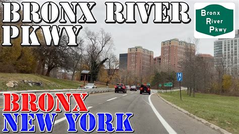 Bronx River Parkway North Bronx To White Plains New York 4K