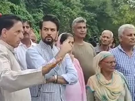 Anurag Singh Thakur Visit Flood Areas In Bilaspur Himachal Pradesh