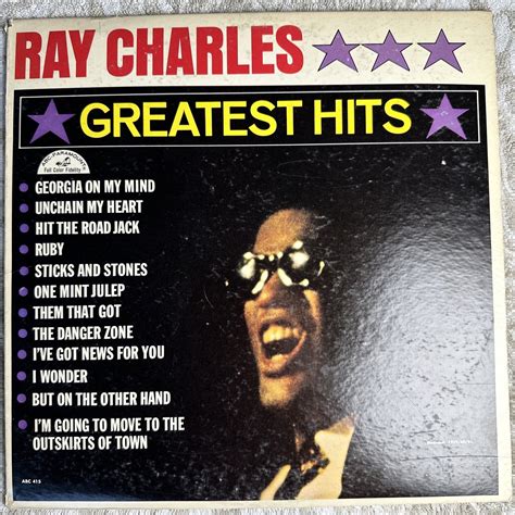 Ray Charles Greatest Hits 1962 Abc Paramount 415 Mono 1962 Original Lp Ebay