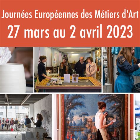 Journées Européennes des Métiers d Art du 27 mars au 2 avril 2023