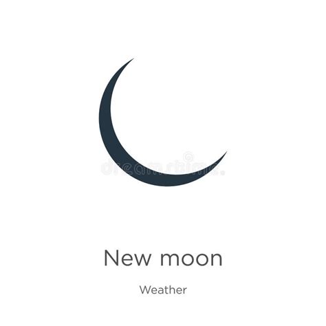 Vector De Icono De Luna Nueva Icono De Moda De Luna Nueva Plana De La