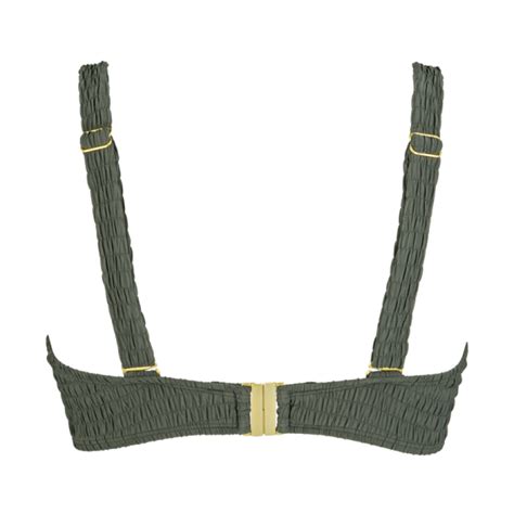 Annadiva Swim Smocky Vorgeformtes Balconette Bikini Oberteil Olive