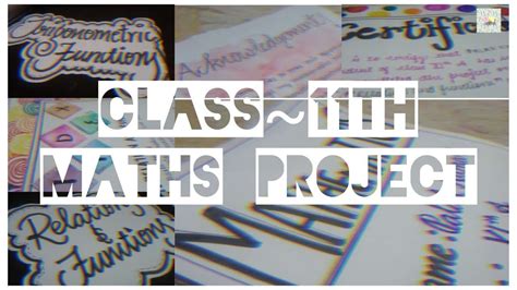 Maths Project File Class 11th Relation And Functions Trigonometric Functions Project File