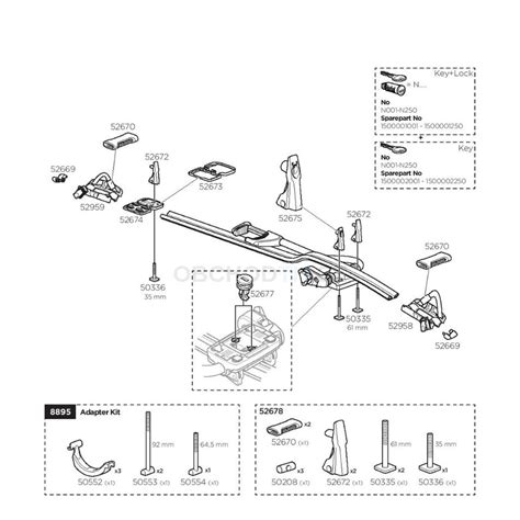 Náhradní díly Thule ProRide 598 - OBCHODTH.CZ