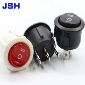 Kcd Center Off Spst Round Rocker Switch With Three Terminals China