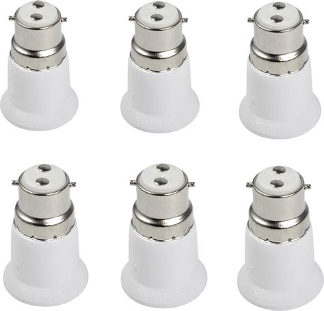 Kasstino Pack Bayonet Bc B To Es E Screw Light Bulb Adaptor Lamp