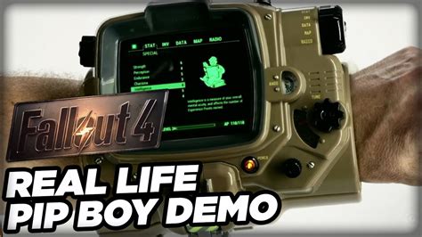 Real Life Pip Boy Fallout 4 Pip Boy Edition App Demo Youtube