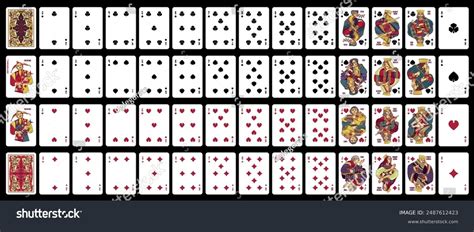 playing cards jokers poker set stock vector royalty