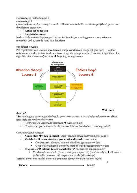 HC S Metho 2 Hoorcolleges Hoorcolleges Methodologie 2 Hoorcollege 1