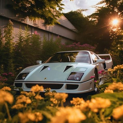 Premium AI Image | Ferrari F40 1980s supercar pictured in the factory museum Casa Enzo Ferrari