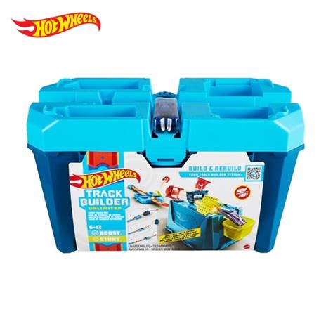 Hot Wheels Track Builder Unlimited Stunt Crash Box Flk Shopee Malaysia