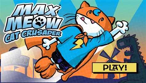 Max Meow Cat Crusader— Flyby Arcade Game Max Meow Graphic Novel