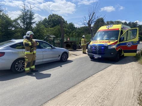 Wypadek W Miejscowo Ci G Uchowo Motocyklista Straci Panowanie Nad