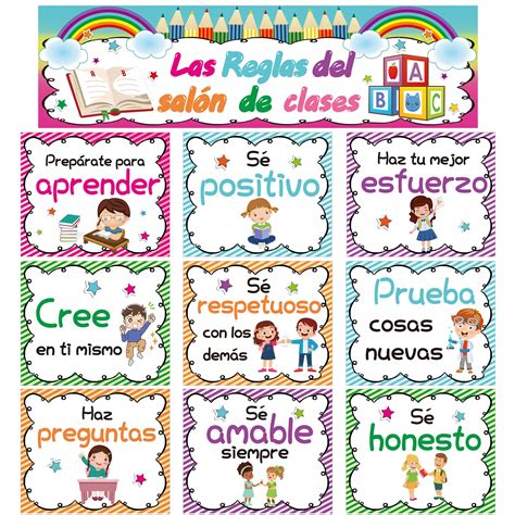 Buy Spanish Classroom Rules S Classroom Rules Bulletin Board Decorations Banner Spanish Behavior