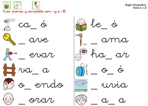 Regla OrtogrÁfica Y Ll Reglas Ortograficas Lectura Y Escritura Educacion Primaria