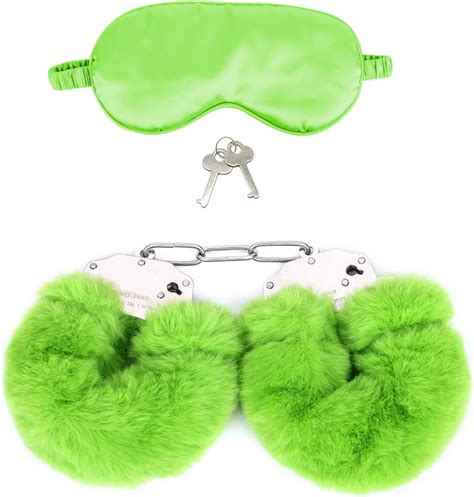 Amazon Bdsm Bondaged Restraints Sex Kit Leather Fluffy Handcuffs Sex Blindfold And