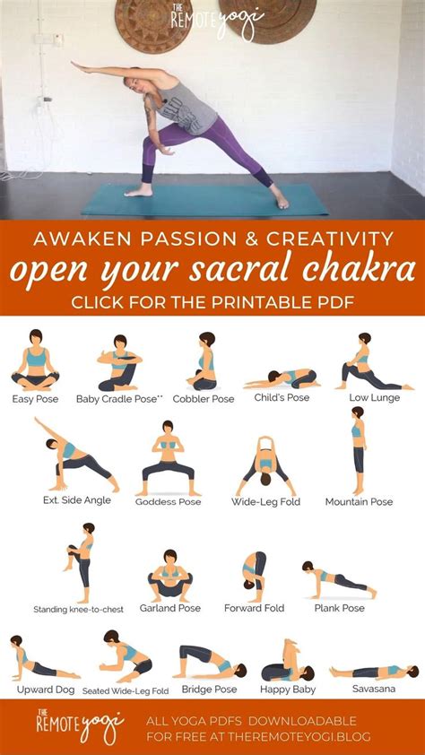 Yoga for the Sacral Chakra – Free Printable PDF [Video] [Video ...