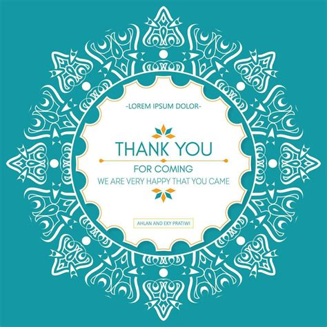 Colorful Patterned Wedding Thank You Cards 34794896 Vector Art At Vecteezy