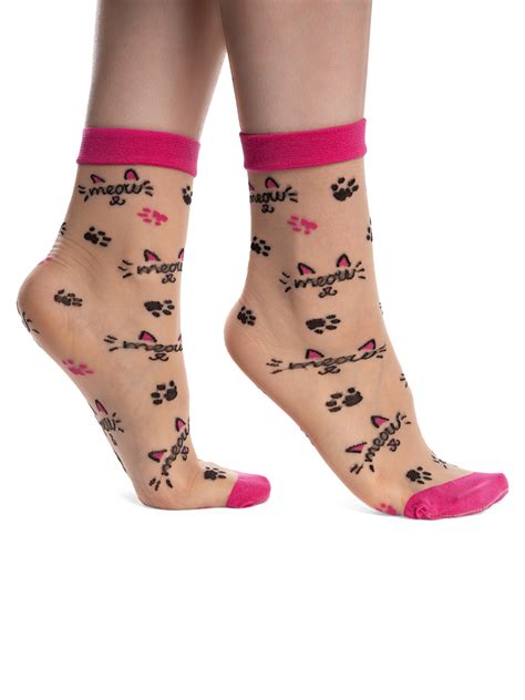 Nylon Socks Meow Dedoles