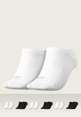 Kit 6pçs Meia SHE LINGERIE Soquete Lisa Branca Preta Compre Agora Dafiti Brasil