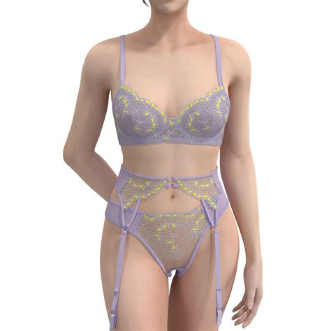 Shop Our Customized Soft Lingerie Women Floral Lace Bra Set