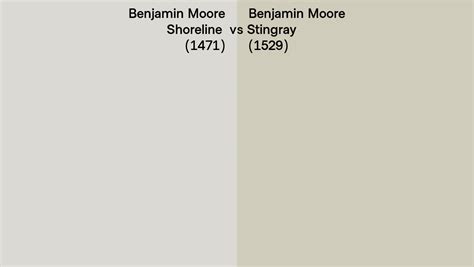 Benjamin Moore Shoreline Vs Stingray Side By Side Comparison