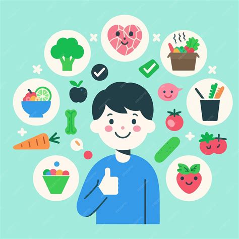 Premium Vector | Healthy Diet Lifestyle Illustration