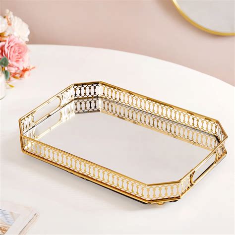 Luxurious Large Decorative Metal Tray Online Premium Decorative Tray