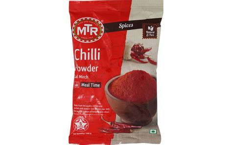 MTR Chilli Powder Lal Mirch Pack 100 Grams Reviews Nutrition