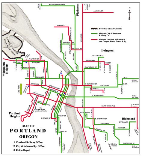 Road Map Of Portland Oregon Cool Oregon Road Map Glossy Poster Portland
