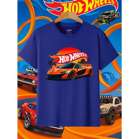 Camiseta Hot Wheels Mclaren Adulto E Infantil Carros Jogo Game Infantil Menina Menino Masculina