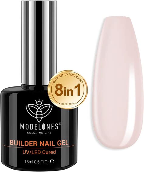 Modelones Gel Construction Ongle Uv In Builder Gel Gummy Base Pose