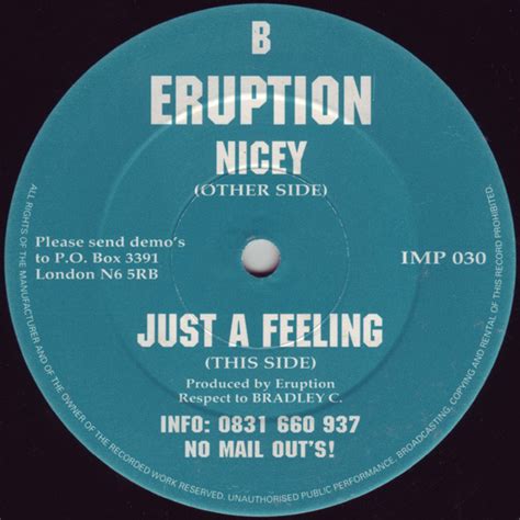 eruption nicey   feeling  vinyl discogs