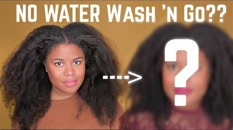 NO WATER Wash Go On DRY STRETCHED Hair YouTube