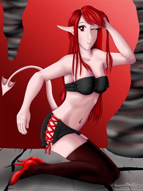 Red By AlannaHarpsong Hentai Foundry